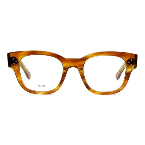 NEW CELINE CAT EYE EYEGLASSES CL50035I 053 BROWN CLEAR CELINE EYEWEAR - Picture 2 of 3